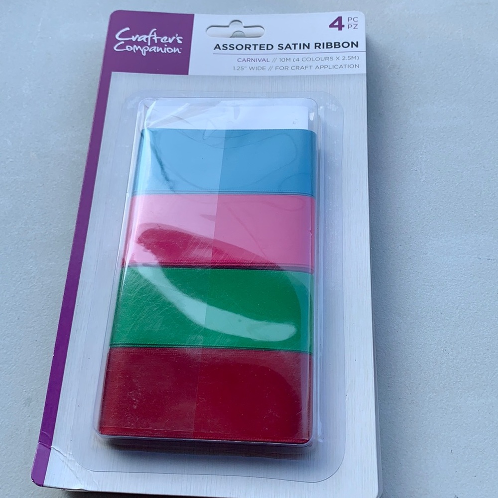 Crafters Companion satin ribbon assortment